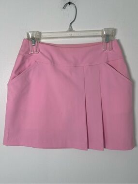 EUC! Lilly Pulitzer Luxletic Antibes Conch Shell Pink Skort Sz 00